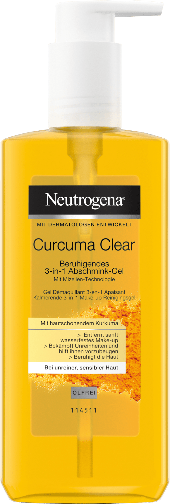 Neutrogena Micelle Gel Curcuma Clear, 200 Ml