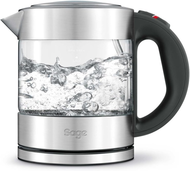 Sage The Compact glass kettle, 1 liter, 2400 watts, glass/stainless steel