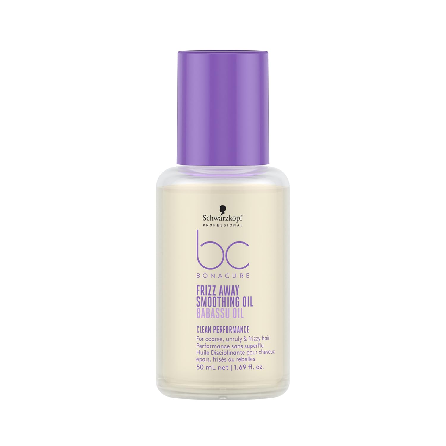 Restaxil Schwarzkopf Professional Bonacure Frizz Away Smoothing Oil for Hair Babassu Oil Hair Oil for Coarse Untamed Hair Vegan Care Complex Anti-Frizz Heat Protection Detangling Smoothing 50 ml