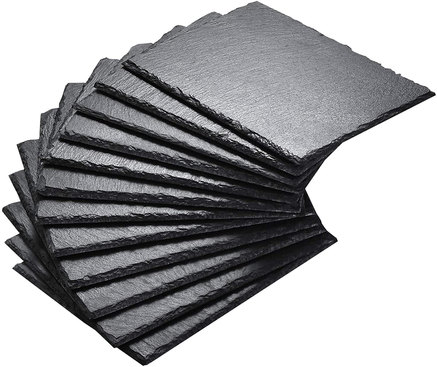 Malacasa, Nature Series Slate Set Of 12, 8.75 Inches/22 X 16 X 0.5 Cm Slat