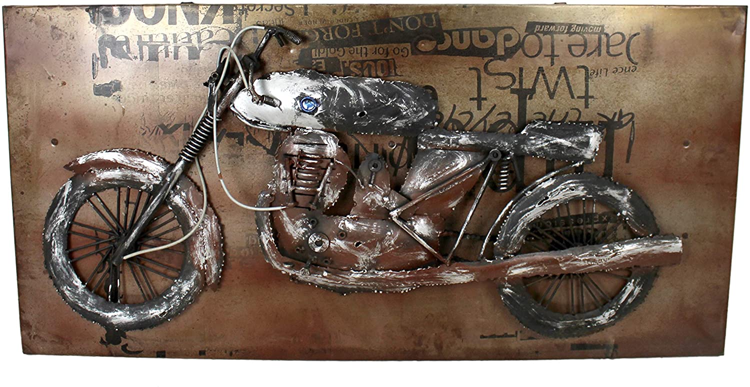 DARO DEKO Daro Decoration Metal Image 3D Motorcycle Page 43 X 87Cm