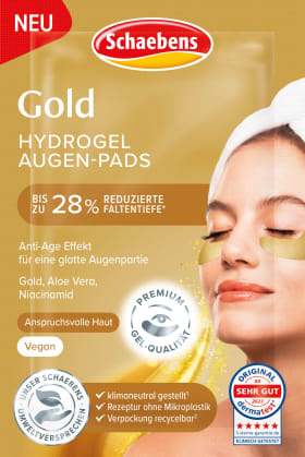 Schaebens Eye pads Hydrogel Gold (1 pair), 2 pcs