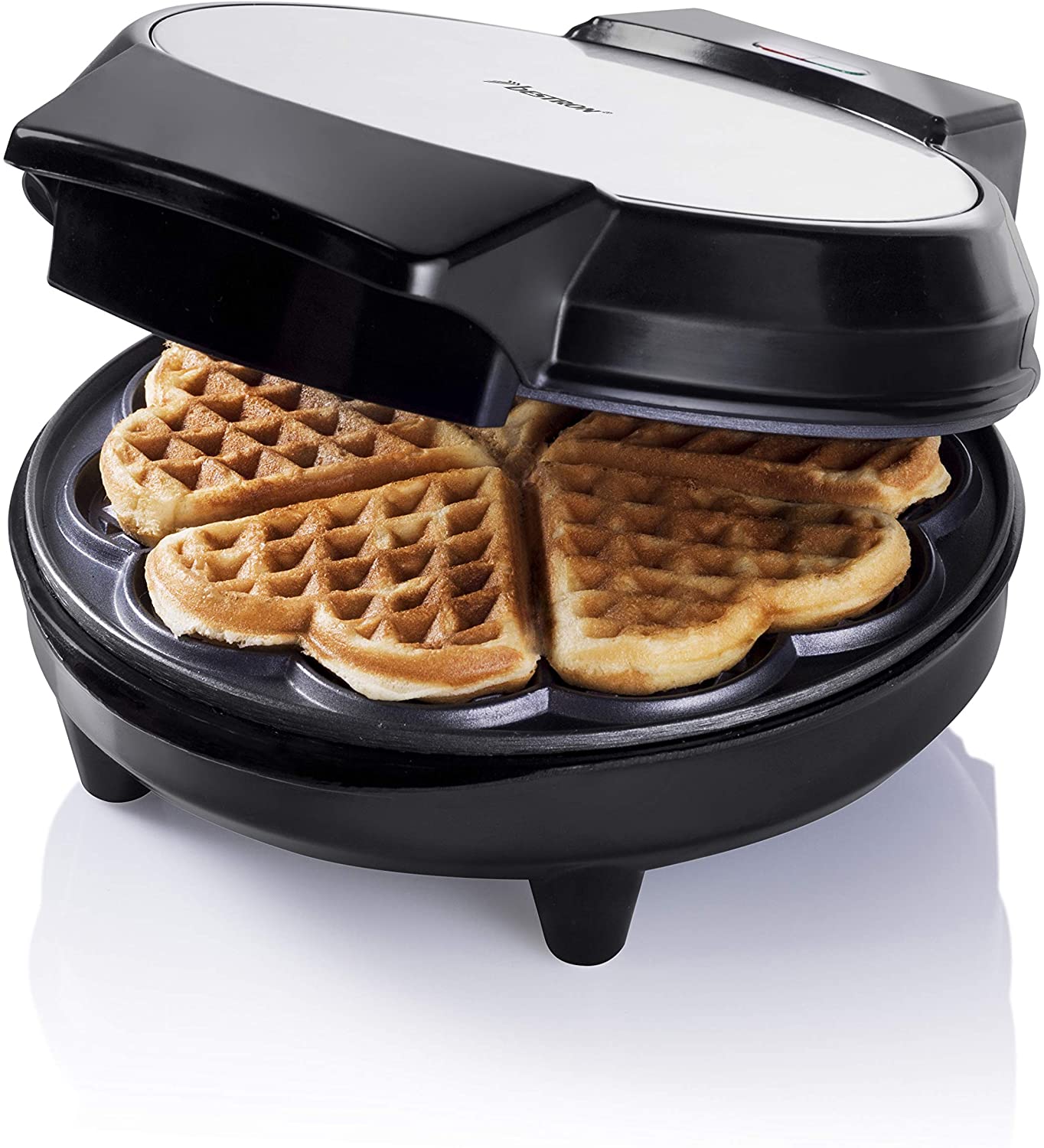 Bestron Awm700S Metal Heart Waffle Iron