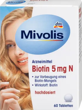 Mivolis Biotin 5 mg N, tablets, 60 pcs