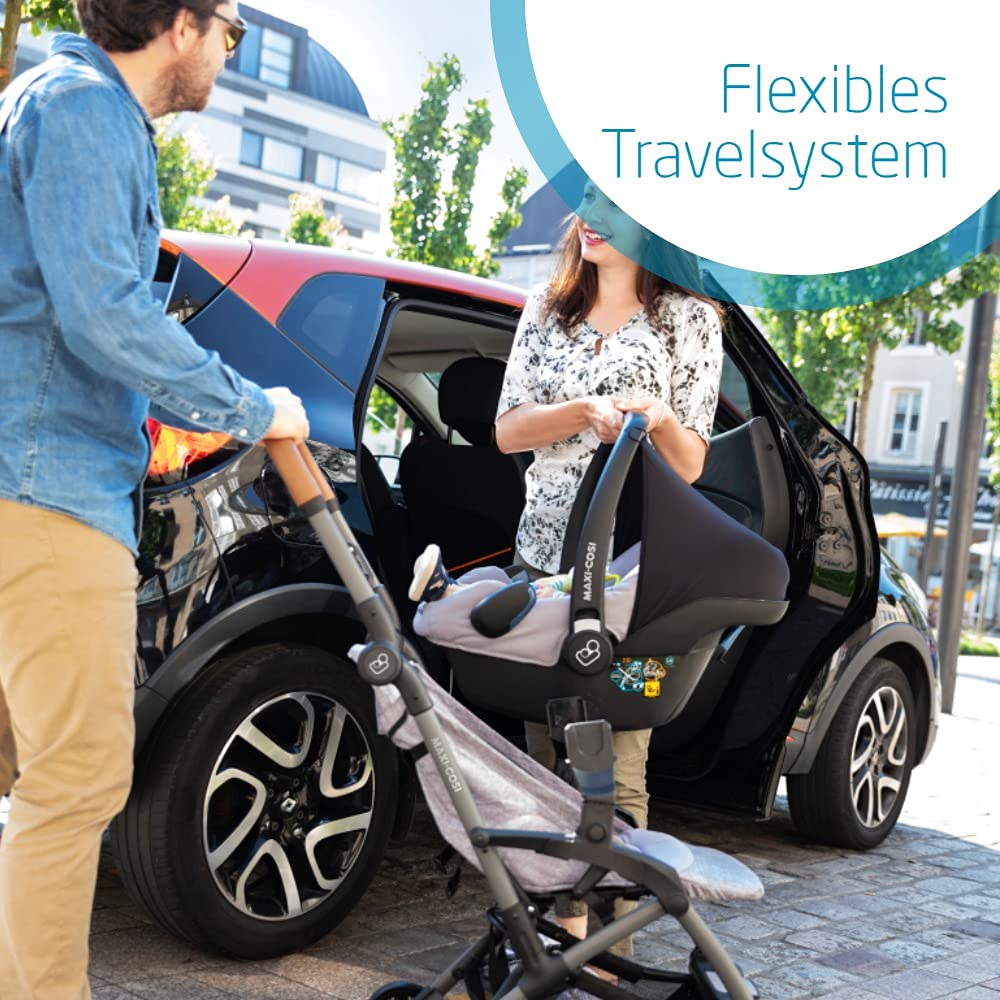 Maxi-Cosi Laika Compact Pram with Optional Maxi Cosi Laika Soft Carry Bag, can be used from Birth
