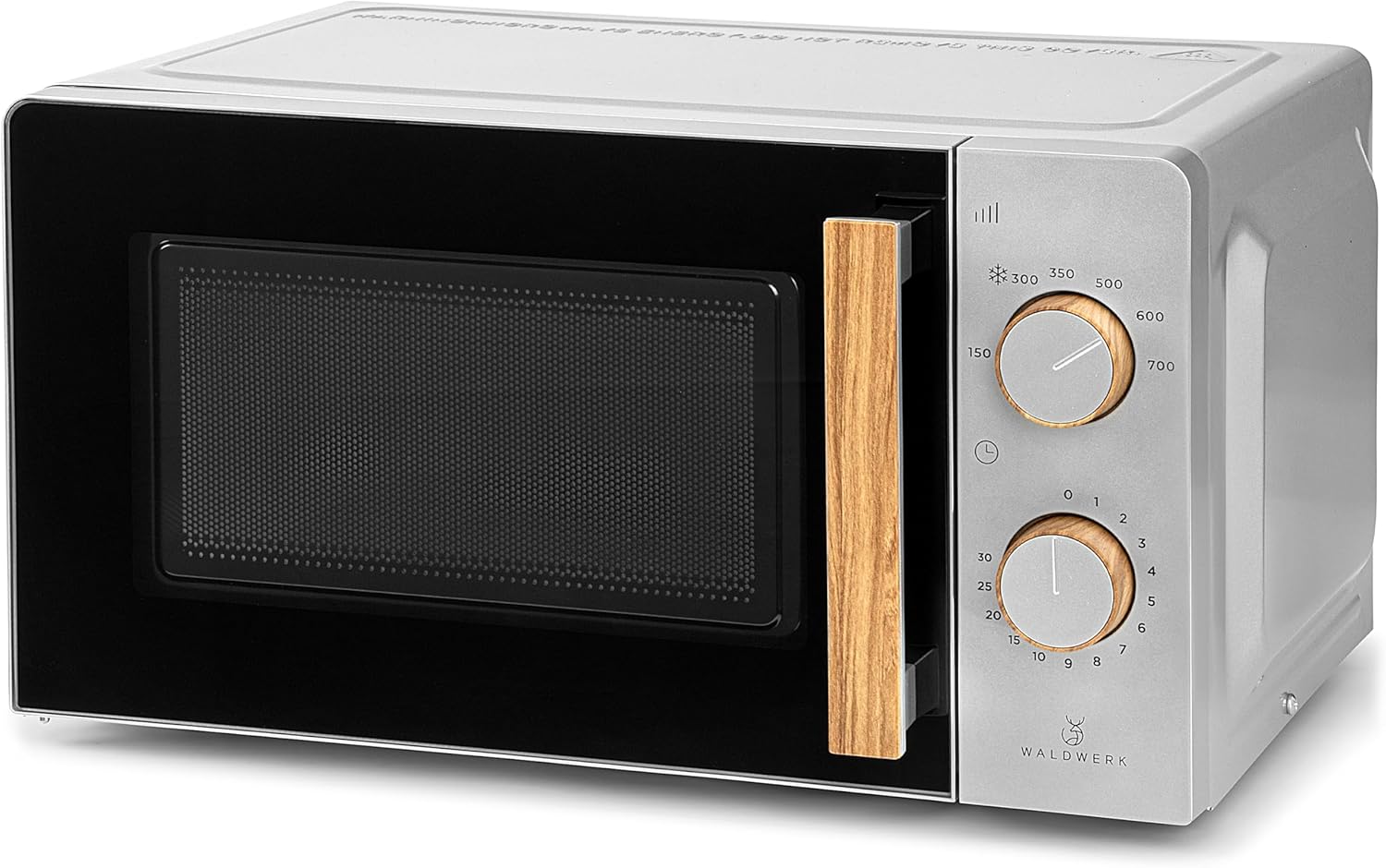 WALDWERK Microwave 20 L, 700 Watt – Easy to Use with Knobs and Elegant Design