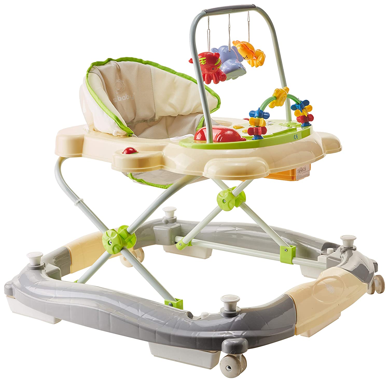 BABYSUN NURSERY Walker-Gehfrei and Walking Walker Walker Melody – Rocking Cradle Green Green