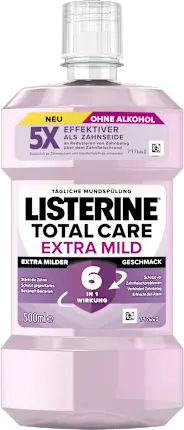 Listerine Mouthwash Total Care Extra Mild, 500 ml
