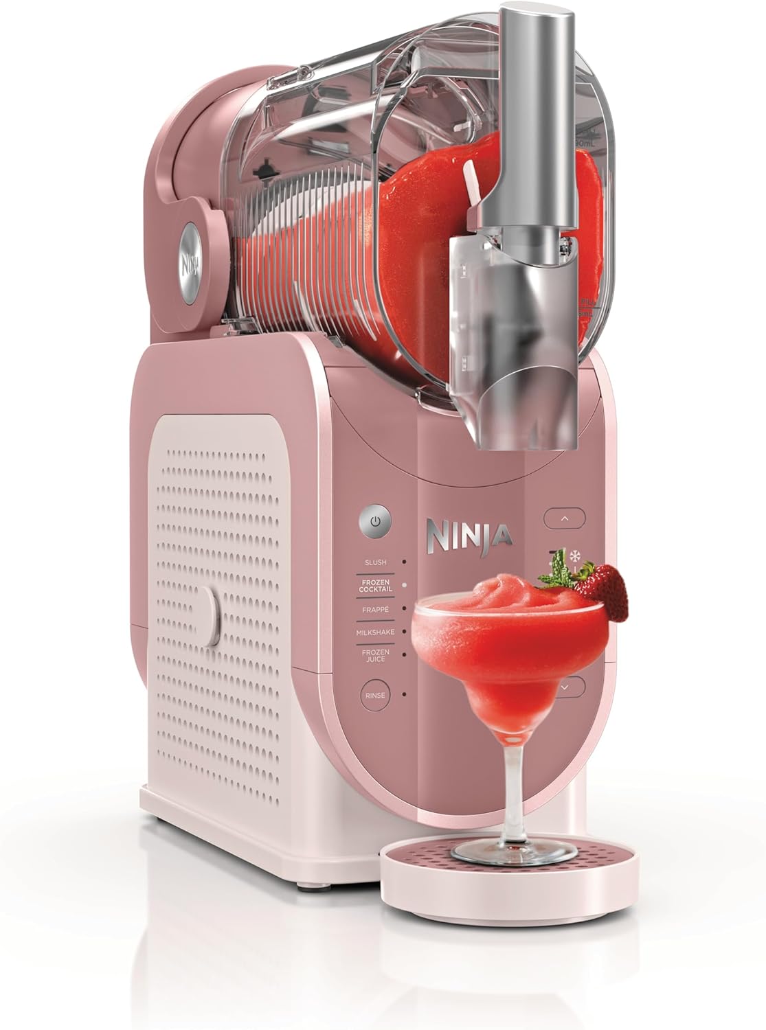 Ninja SLUSHi FS301EUPK WhisperChill Machine for Slush, Ice Cocktails, Frappé, Milkshakes & Frozen Juice, No Ice or Preparation, WhisperChill Technology, Holds 1.9 L, Pink