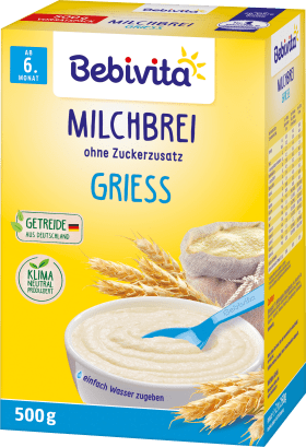 Bebivita Milk porridge semolina from the 6th month, 500 g