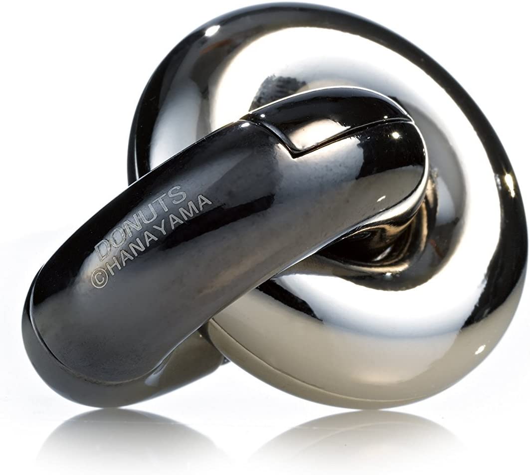 Bartl Huzzle Cast Puzzles, 50 Different High Quality Metal Puzzles for Experts Choose from a range of puzzles..., Donuts