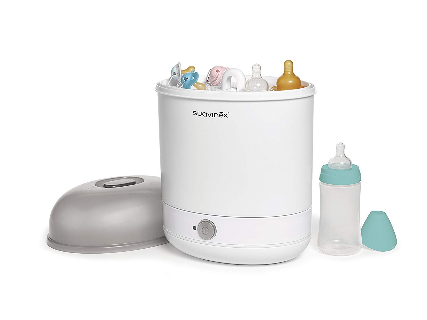 Suavinex Dummy Steriliser Bottle and Dummy White