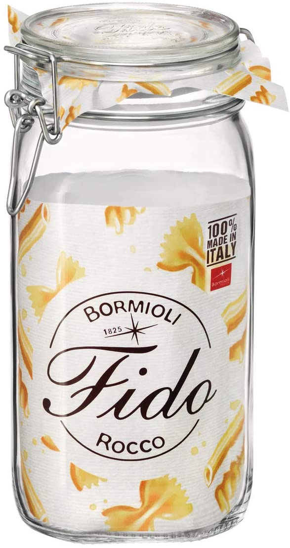 Bormioli Rocco Canning Jar 1.5 Lt. with buckle closure