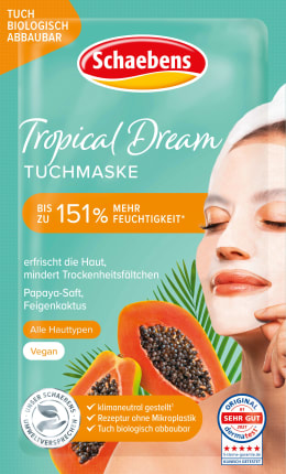 Schaebens Cloth mask Tropical Dream, 1 pc