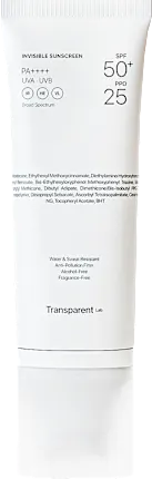 Transparent Lab Sunscreen Face Invisible SPF 50+, 100 ml