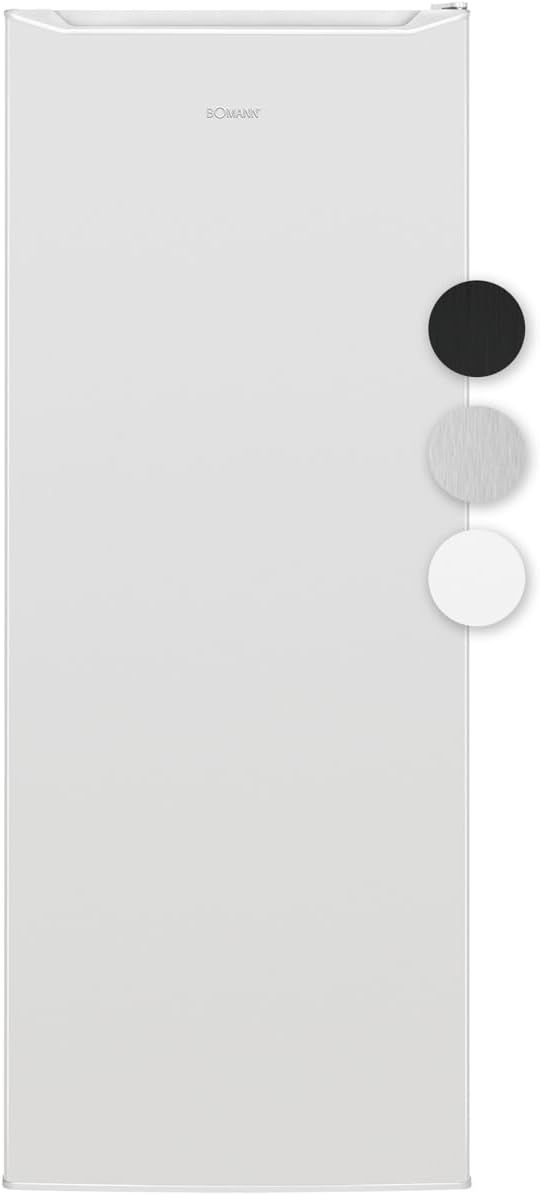 Bomann Fridge without Freezer | Energy Class D | 143cm | 5 shelves | 0°C ~ +8°C | Quiet 39dB | Drinks Fridge | 242L Bottle Fridge | Large Fridge | VS 7363 White