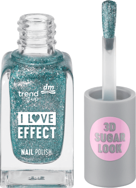 trend !t up Nailack Effect 050 Turquoise Glitter, 8 ml