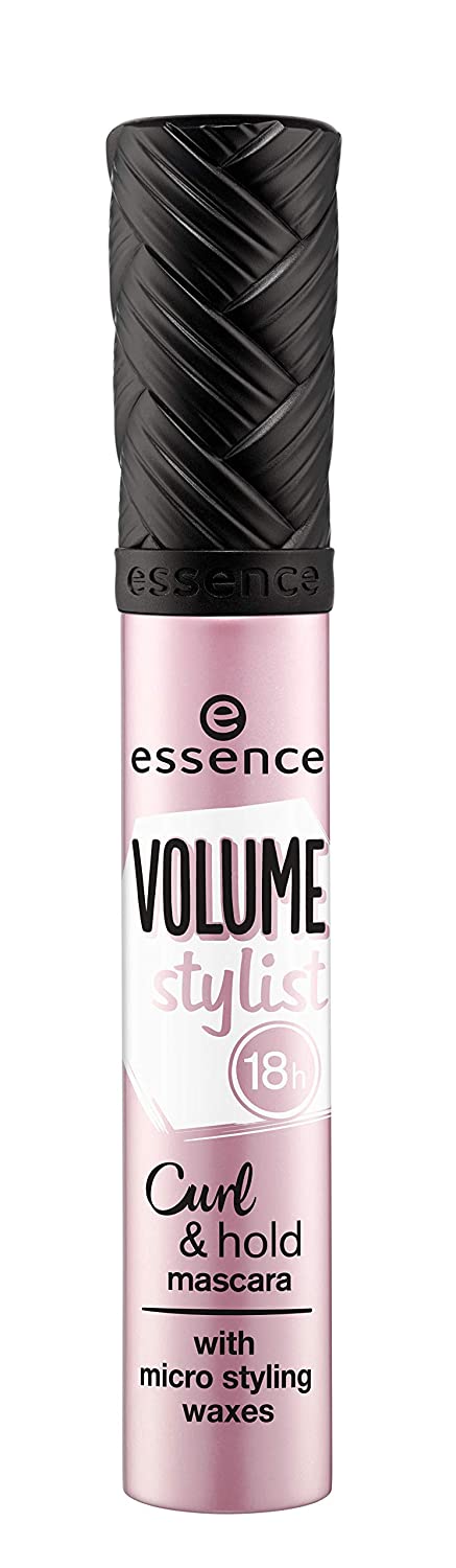 essence cosmetics essence Volume Stylist 18 Hour Curl & Hold Mascara with Micro Styling Waxes, Black, Swing, Volume-Shaping, Long-Lasting, Vegan, No Perfume, Alcohol, 12 ml, ‎black
