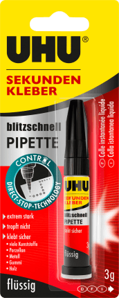 Uhu superglue pipette, 3 g