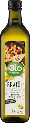 dmBio Frying oil sunflower, 0.75 l