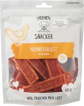 Primox Dog treat chicken breast in strips, 200 g