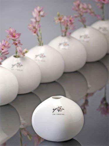 Sandra Rich Ston 8 Porcelain Vase White
