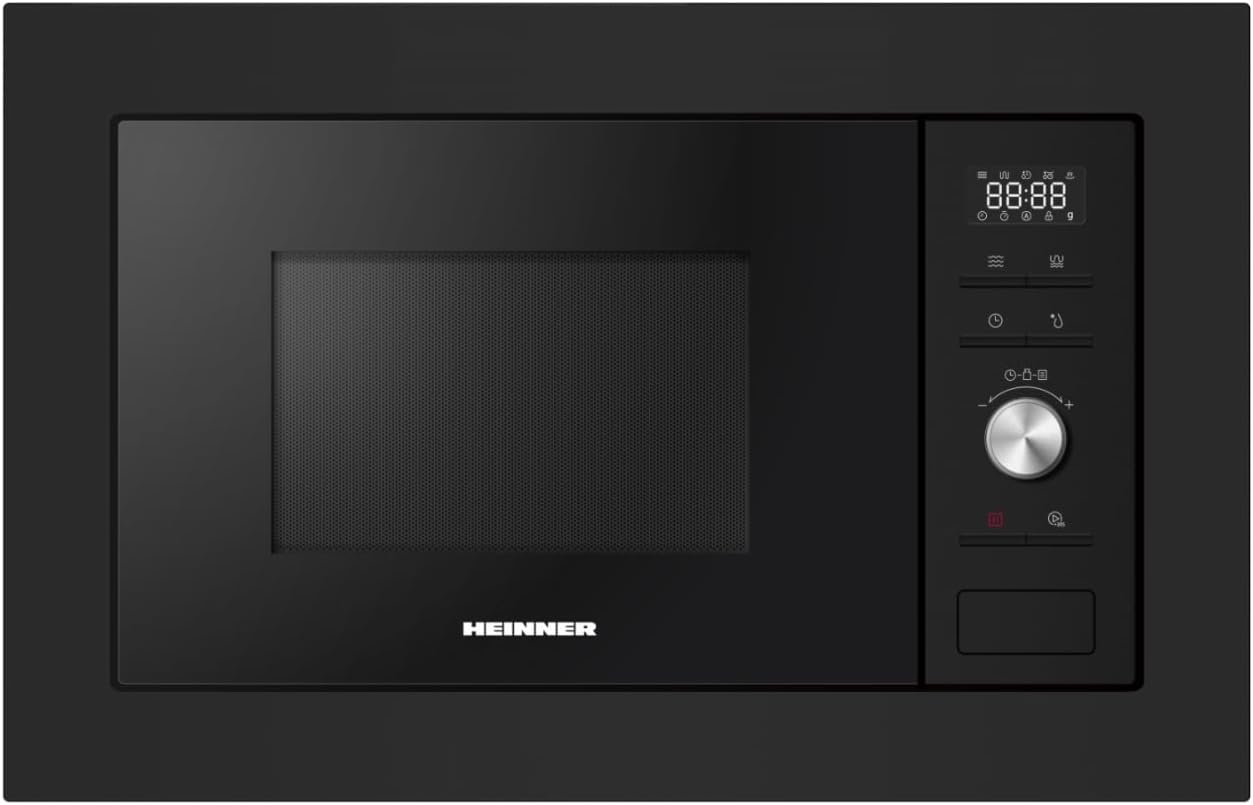 HEINNER Store HEINNER HMW-MDBI28GDBK 28 L Built-in Microwave Oven with Digital Control and 1000 W Grill Black Glass - 5 Year Warranty