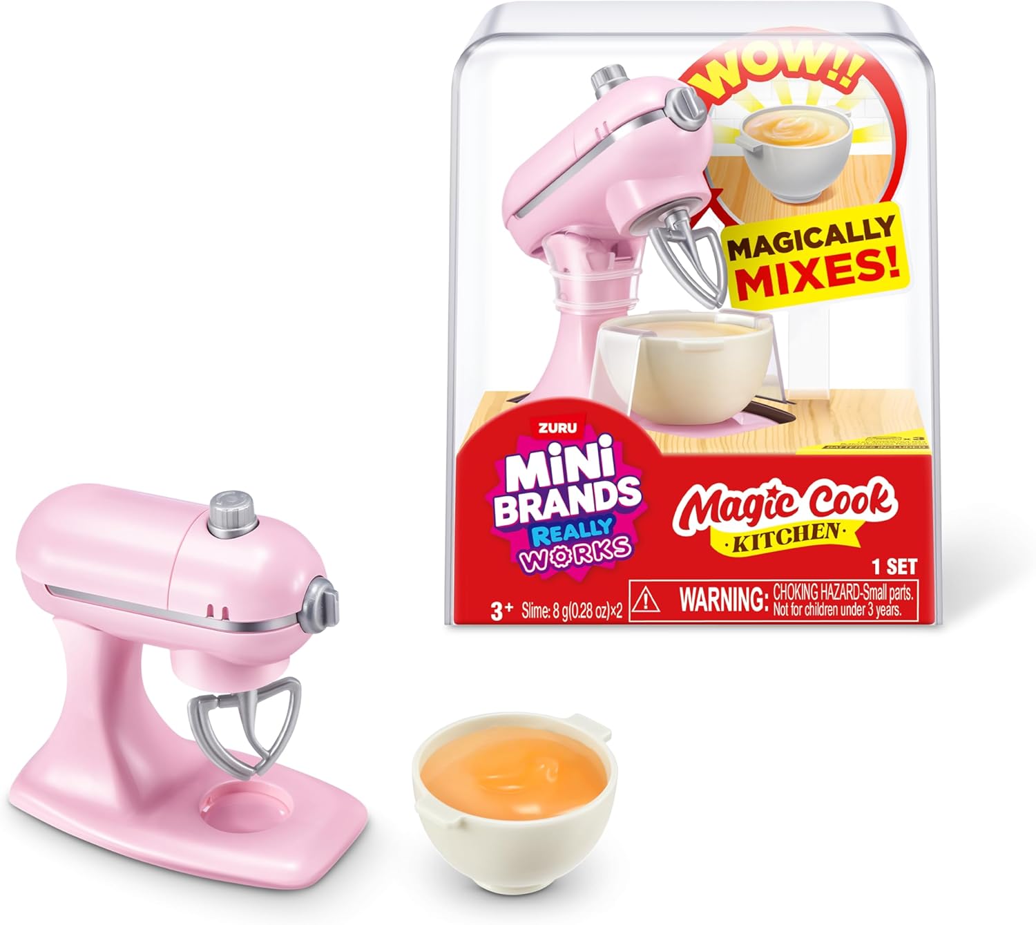 Mini Brands Really Works Magic Cook Kitchen Capsule Series 1 (Mixer) by Zuru, Miniature Functional Kitchen Appliances, Non-Edible Collectable Toy, Surprise Capsule for Children from 3 Years