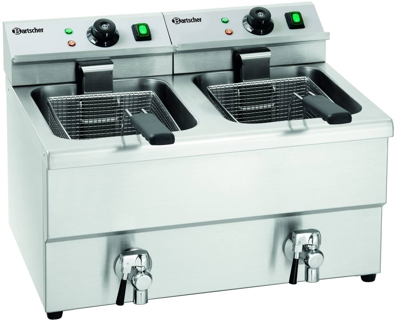 Bartscher Domestic Appliances – Deep Fryers (Double, Stainless Steel, Stand Alone, Stainless Steel, Badges, Rotary)