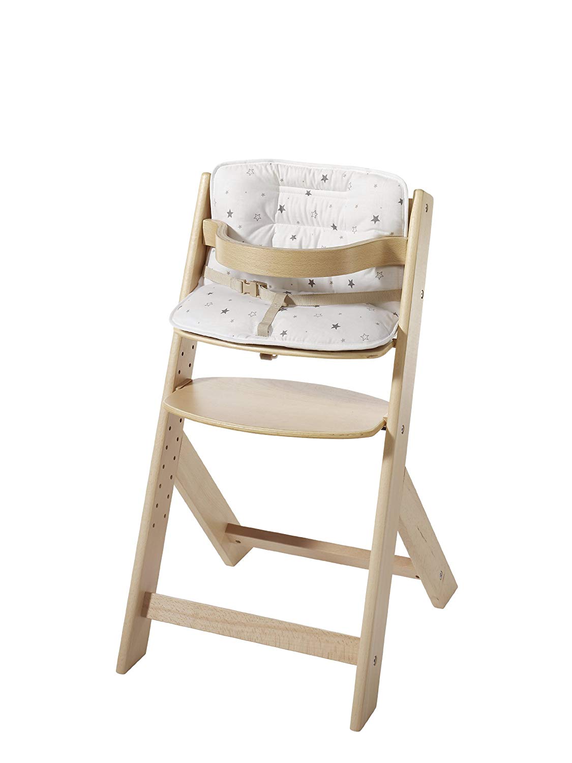 Schardt 0112600011679 that grows Domino III Highchair with Cushion Stars Design Grey
