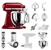 KitchenAid Food Processor Artisan | 5KSM175E | Starter Package including Vegetable Cutter, Meat Grinder and Standard Accessories | Your entry into the world of KitchenAid! (Toffee Apple Red)