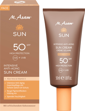 M. Asam Anti aging sunscreen sun face LSF 50, 50 ml