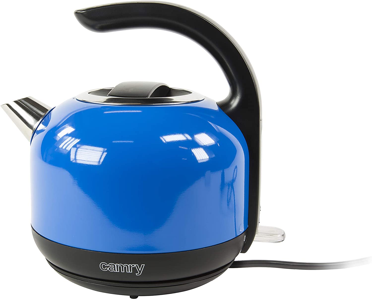 CAMRY Stainless Steel Electric Kettle, 2200 Watt, 1.7 Litre Retro Jug Kettle Kettle: Taste Neutr ​ al. BPA Free, blue
