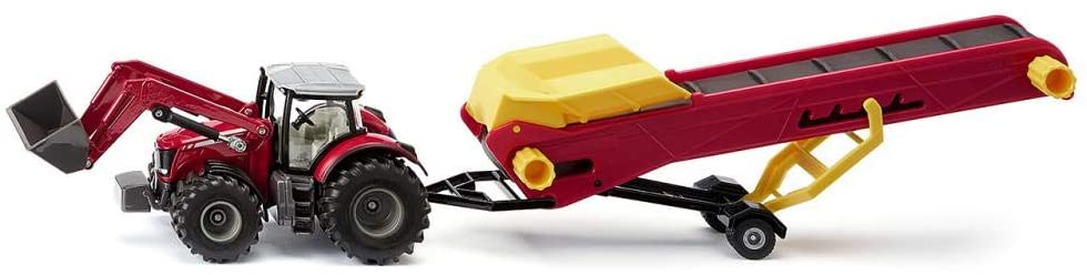 Siku 1996 Massey Ferguson Tractor With Conveyor Belt Red / Yellow
