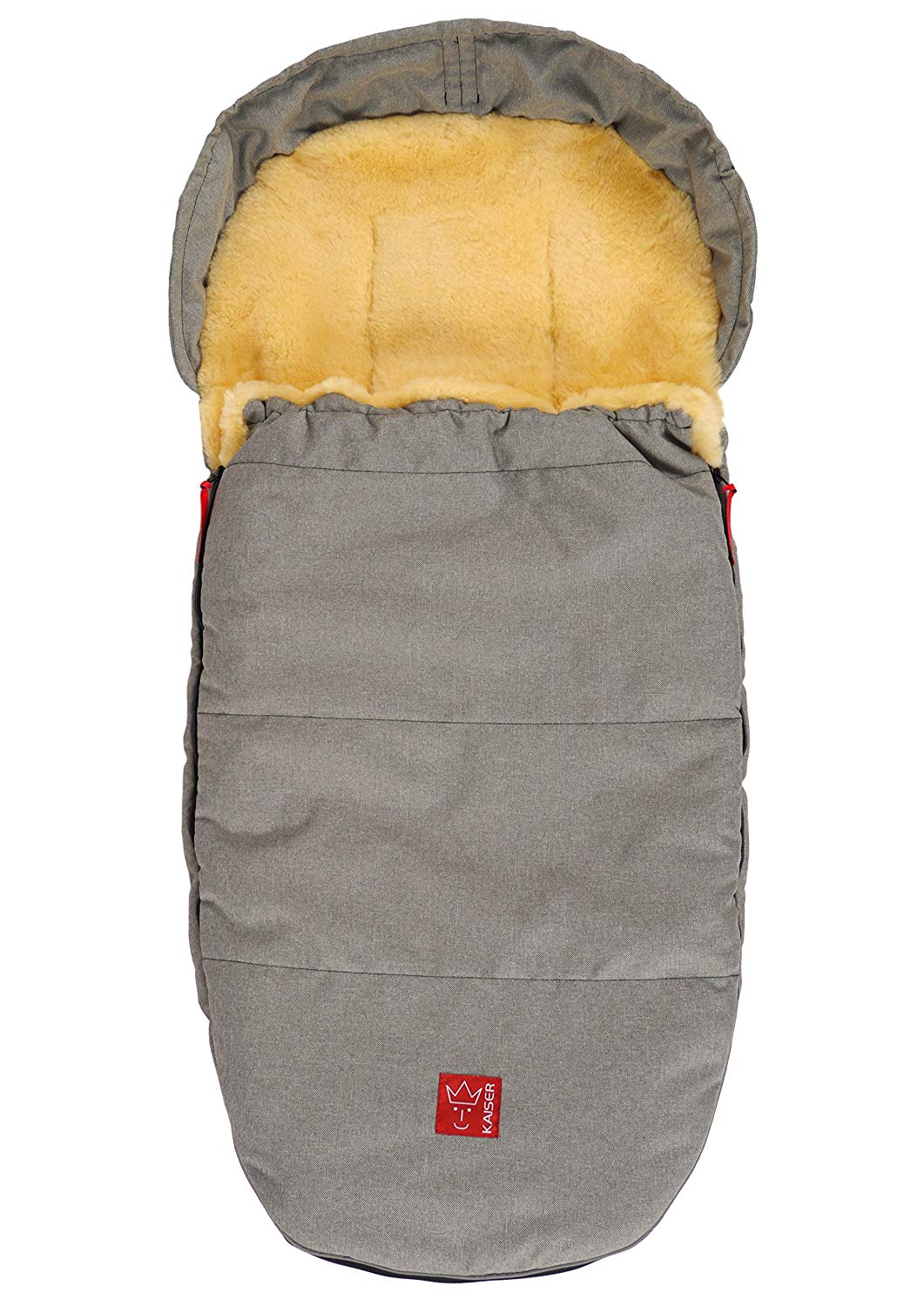 Kaiser Lenny Sheepskin Footmuff Medi Super Light  Grey Melange