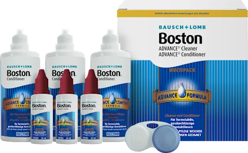 Bausch&Lomb Contact lens care products Boston Advance Cleaner (3x30ml) & Conditioner (3x120ml), 450ml