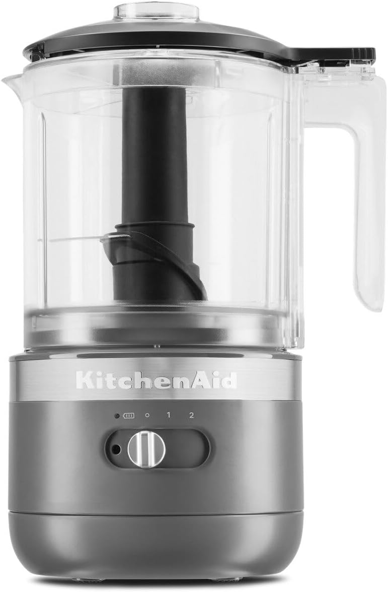 KitchenAid KFCB519DG 5 Cup Cordless Chopper Charcoal