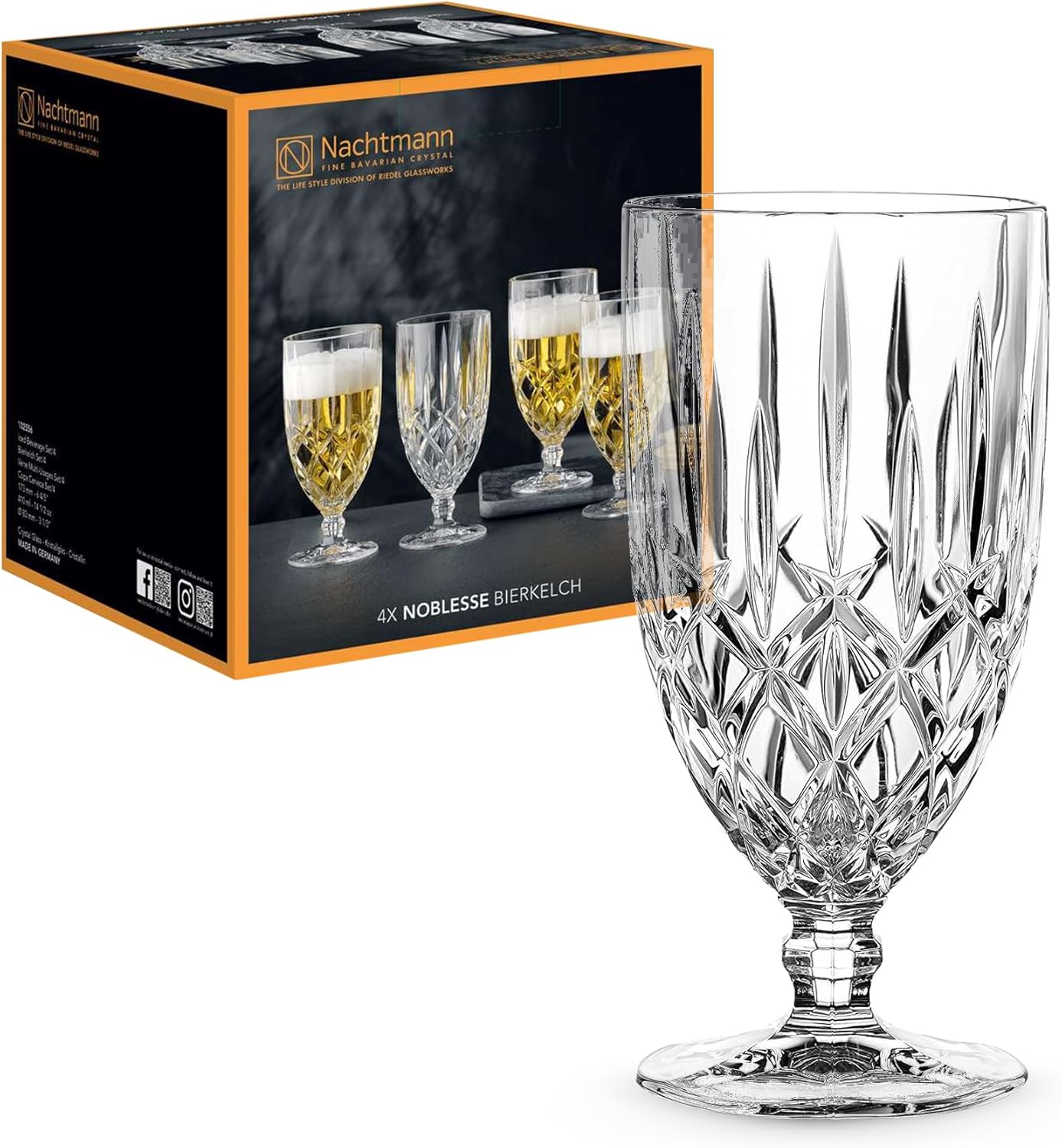Spiegelau & Nachtmann Noblesse Collection Crystal Glass, S/4