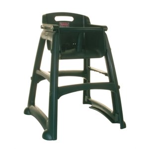 Rubbermaid Commercial Products Sturdy Baby Chair with Feet - Dark Green