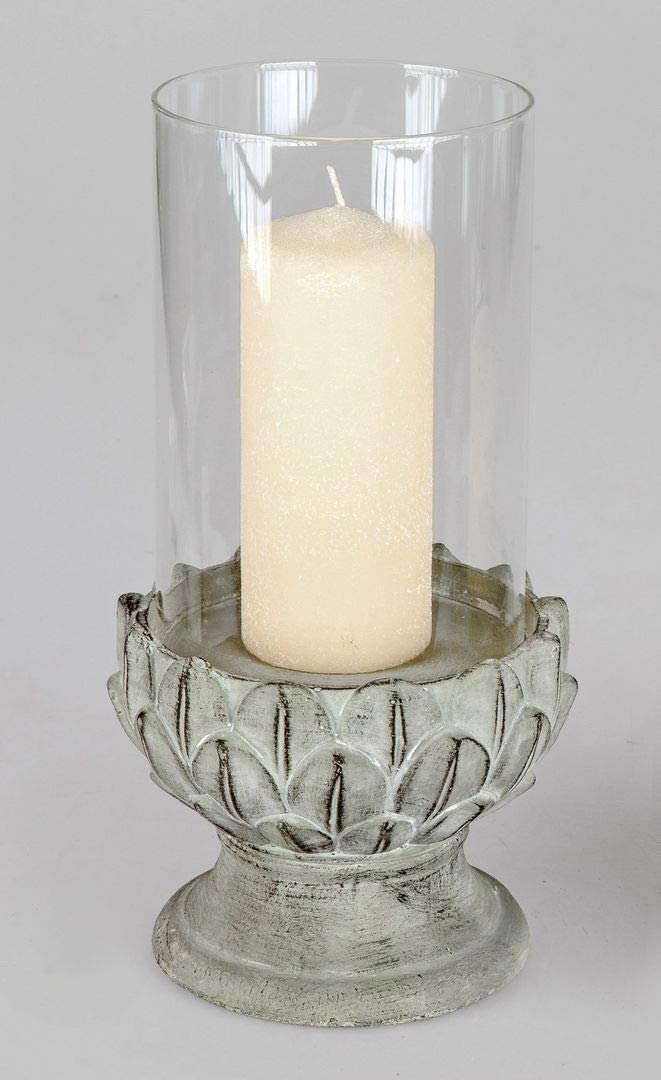 Itrr Windlicht,Stein - Antik Aus Kunst-Stein, Ca. 34Cm