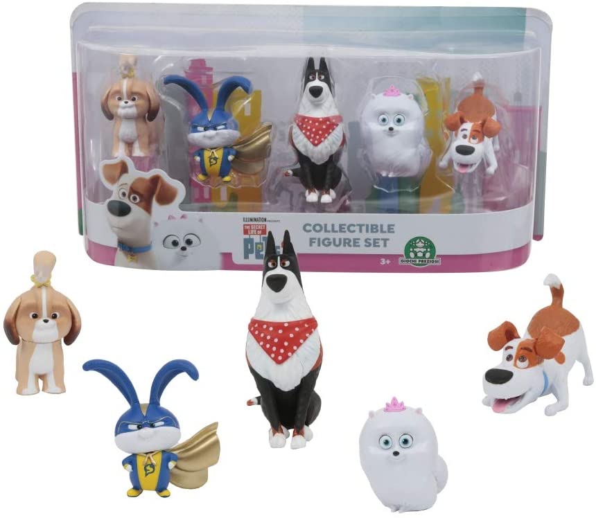 Mascotas 2 - Blister 5 Figures Articulated (Giochi Preziosi Ece03000)