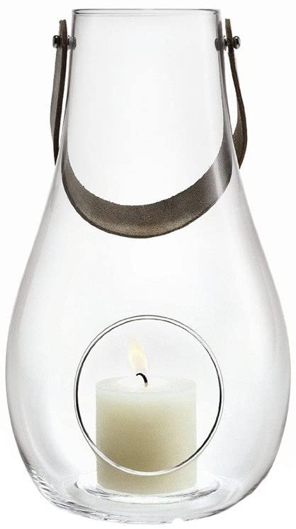 Holmegaard Dwl Lantern Lantern With Leather Handle Height 29 Cm