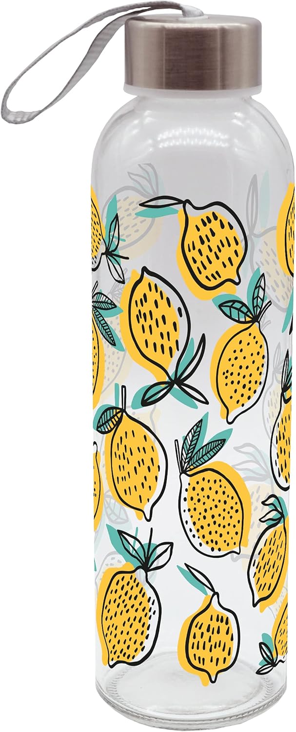 infinite by GEDA LABELS (INFKH) Drinking Bottle Lemon 500 ml Glass