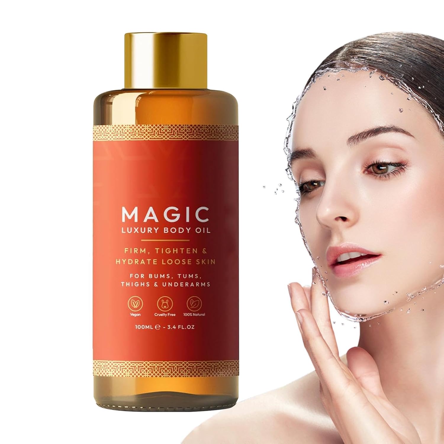 Generic Body Oil, Body Oils for Women, Full Body Moisturizing Oil 100ml | Natural Skin Care Oil, Moisturizing Body Oil, Firming Oil for Skin De