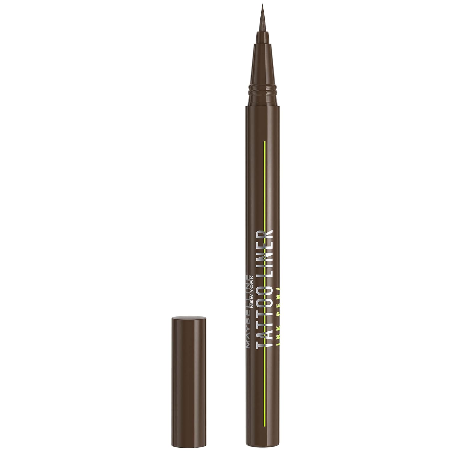 Maybelline New York Liquid Eyeliner, Waterproof, Smudge-proof and Long-Lasting, Vegan, Tattoo Liner Ink Eyeliner, No. 882 Pitch Brown, 1 ml