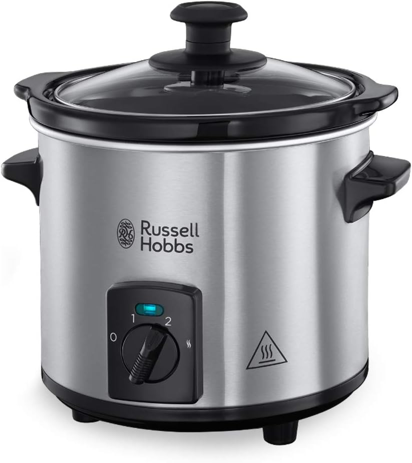 Russell Hobbs Compact Mini Kitchen Machine Space-Saving Design, Stainless steel / black