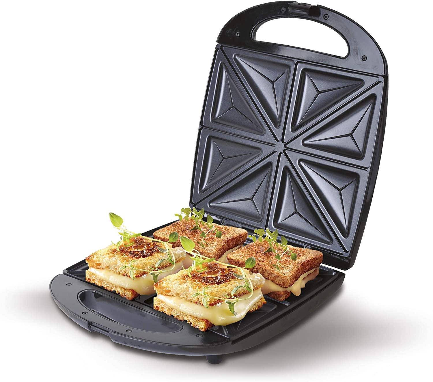 CAMRY Stainless Steel Sandwich Maker Toaster XXL 4 Portion 1.100 Watt