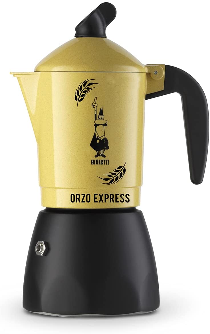 Bialetti New Barley Maker for 2 Cups, Aluminum, Yellow