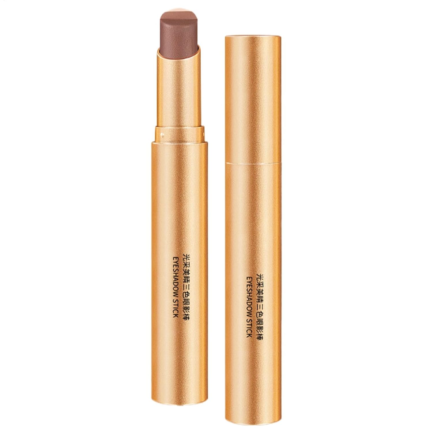 Luckxing Gradient Eyeshadow Stick, Shimmer Eyeshadow Pen, 3 Colors Eyeshadow Stick Rotating Glitter Color Gradient Eyeshadow Stick Long-Lasting Waterproof Shimmer Cream Eyeshadow Stick