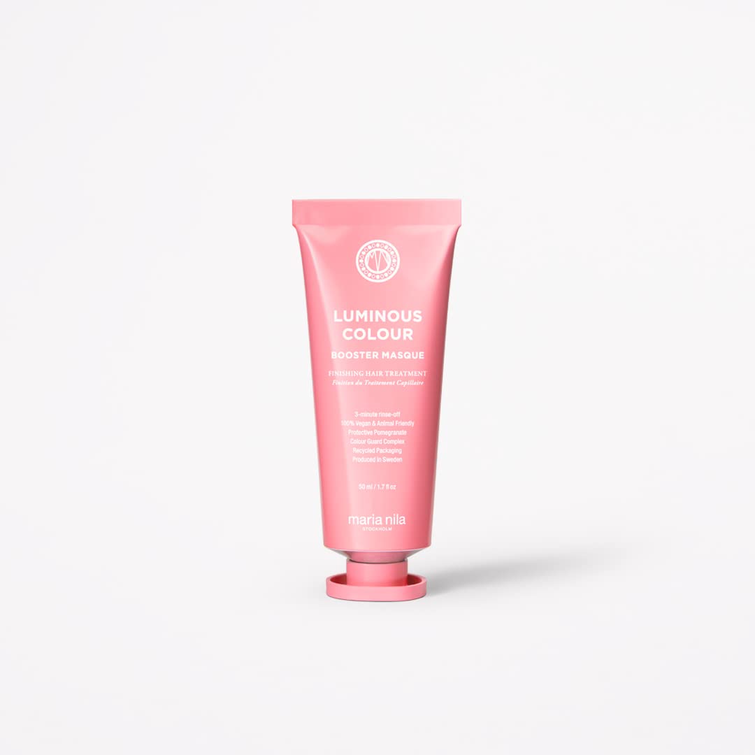 Maria Nila Hair Mask Booster Masque Luminious Colour, Hair Treatment for Coloured Hair, Colour Protection Care Mask, Colour Retention Hair Mask for Coloured Hair, 50 ml, ‎coloured